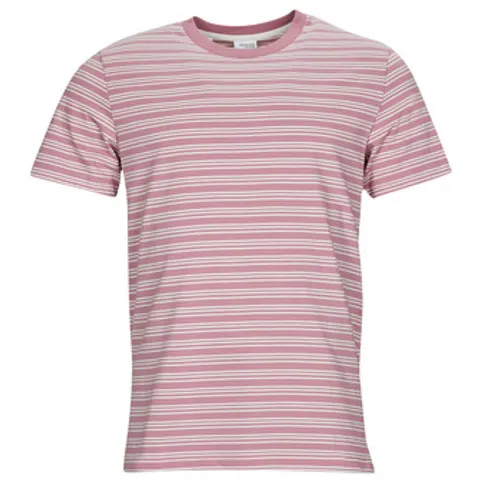 Selected  SLHANDY STRIPE SS O-NECK TEE W  men's T shirt in Multicolour