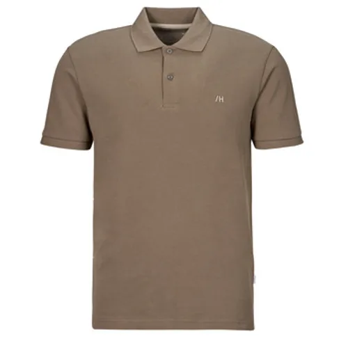 Selected  SLHDANTE SS POLO  men's Polo shirt in Brown