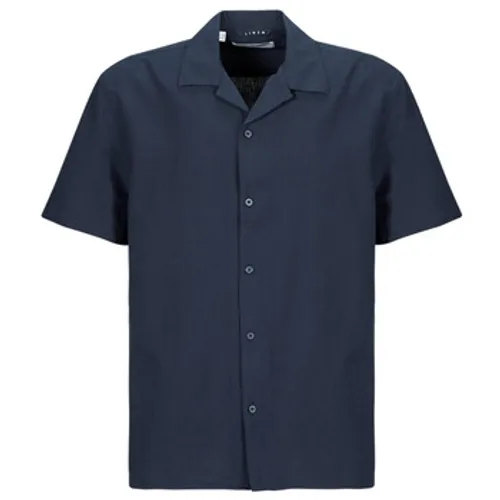 Selected  SLHRELAXNEW  men's Short sleeved Shirt in Marine