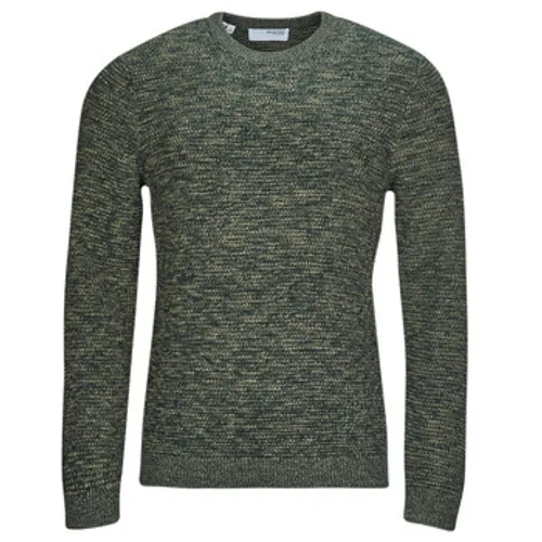 Selected  SLHVINCE LS KNIT BUBBLE CREW NECK NOOS  men's Sweater in Green