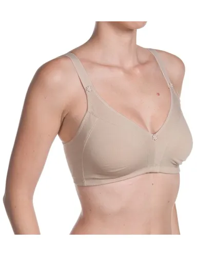Selene Womens Cotton post-surgical bra Caress - Brown