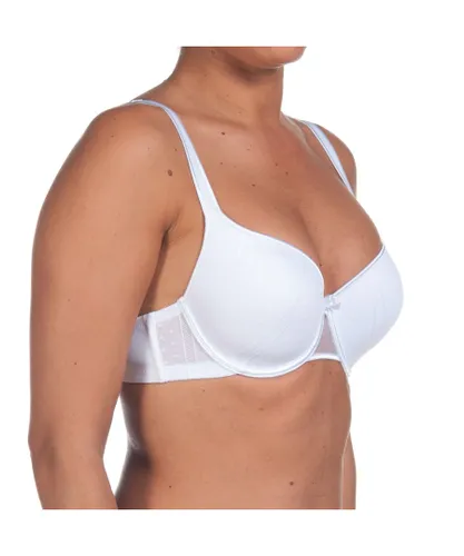 Selene Womens Nicole padded underwired bra - White