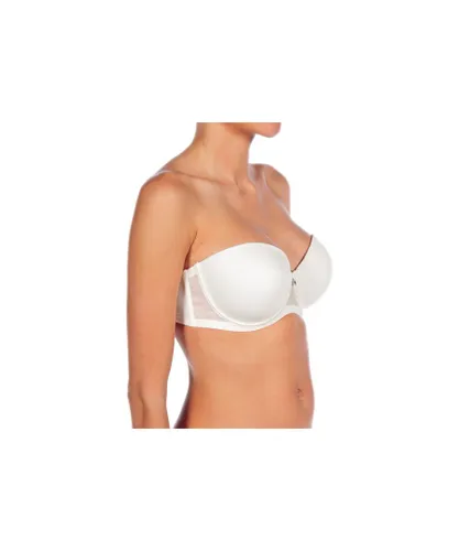 Selene Womens Strapless bra with underwire and padded cups ESMERALDA woman - Beige