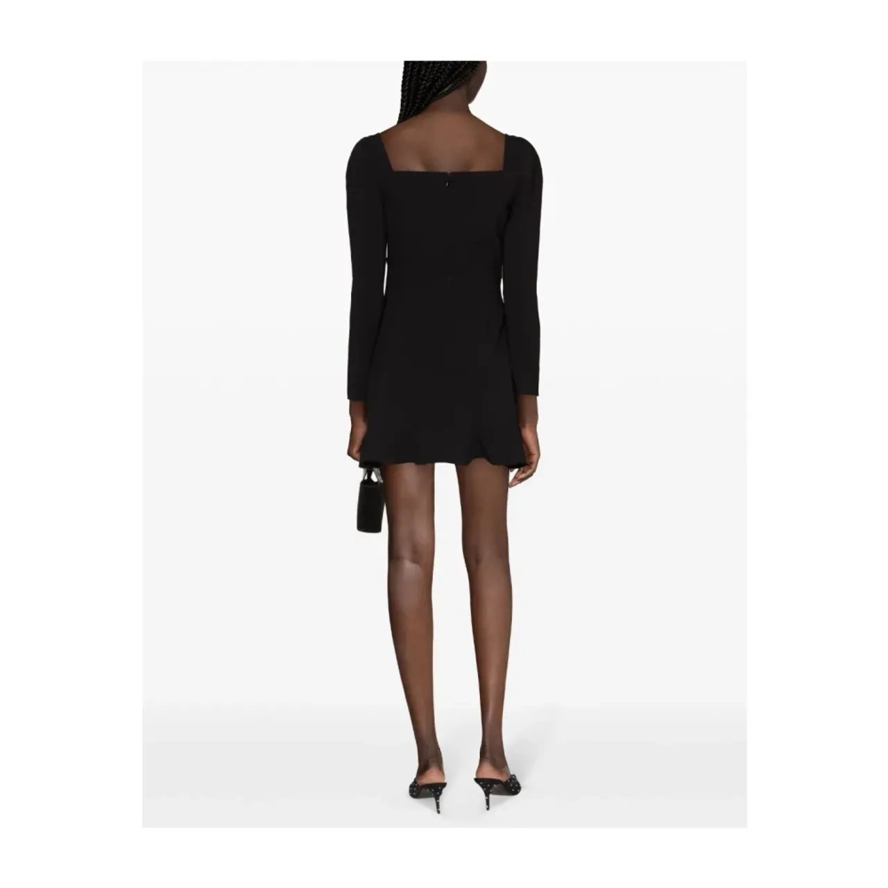 Self Portrait , Black Cutout Dress with Crystal Embellishments ,Black female, Sizes: