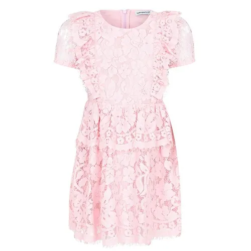 SELF PORTRAIT Girls Lace Frill Dress - Pink