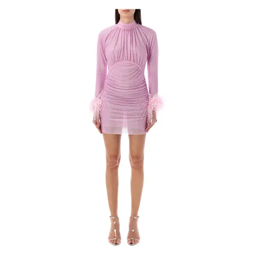 Self Portrait , Womens Clothing Dress Pink Ss24 ,Pink female, Sizes: