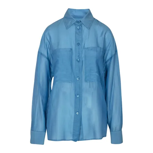 Semicouture , Blouses Shirts ,Blue female, Sizes: