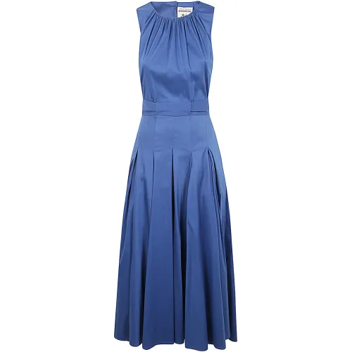 Semicouture , EVA Dress ,Blue female, Sizes: