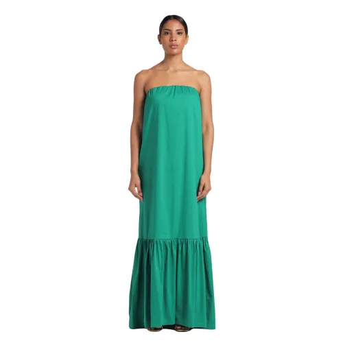 Semicouture , Maxi Dress ,Green female, Sizes: