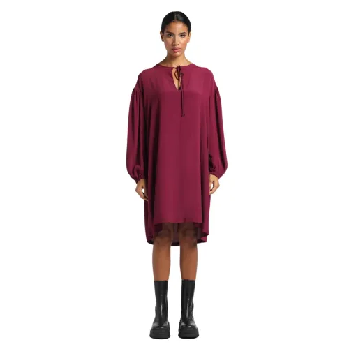 Semicouture , Midi Dress ,Red female, Sizes: