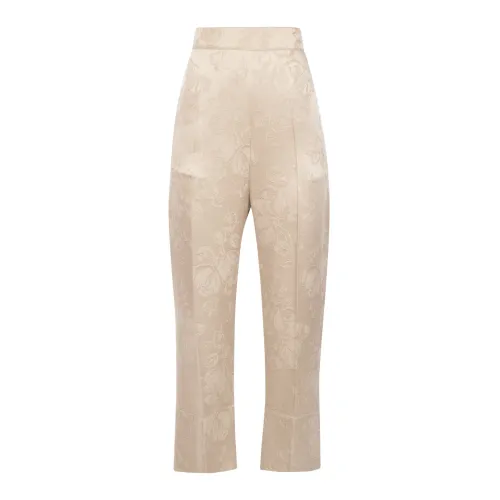 Semicouture , Slim-fit Trousers ,Beige female, Sizes: