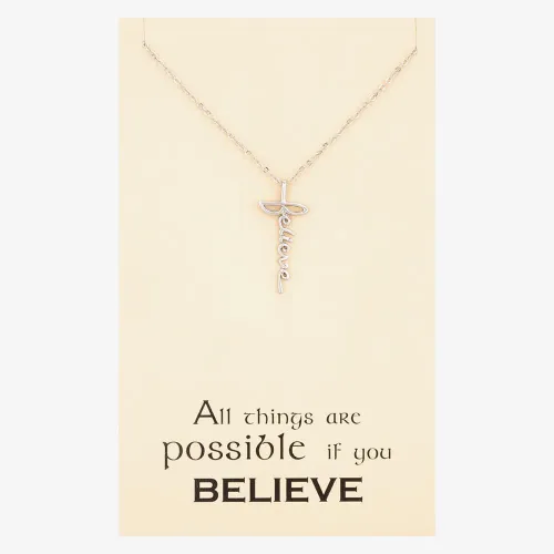 Sentiments All Things Are Possible If You Believe Pendant 18141S