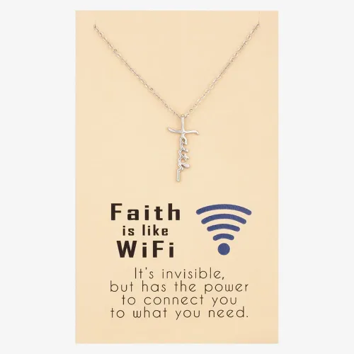 Sentiments Faith Is Like Wifi Pendant 17783S