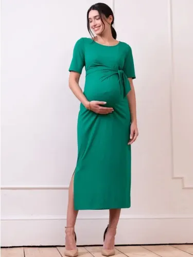Seraphine Lia Midi Maternity Dress, Green - Green - Female