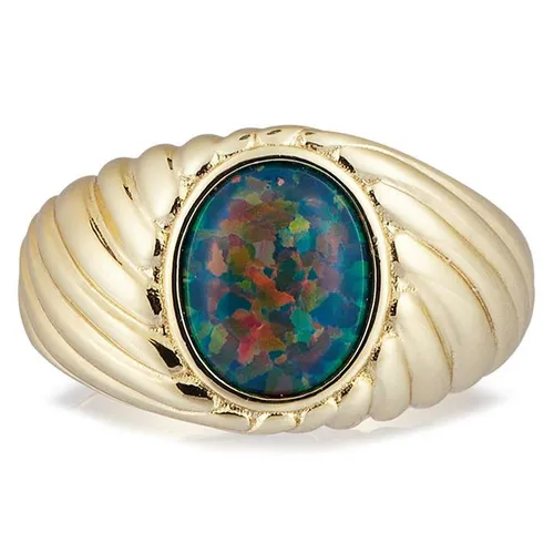 SERGE DENIMES Gold Plated Silver Nebula Ring - Gold