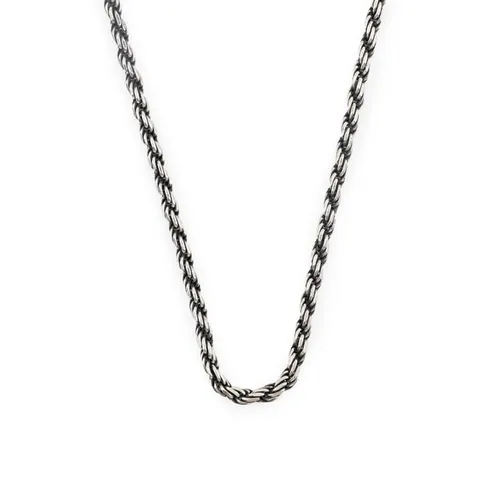 Serge Denimes Sdn Rope Necklace Sn44 - Silver