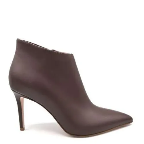 Sergio Levantesi , Caravaggio Leather Ankle Boot ,Brown female, Sizes: