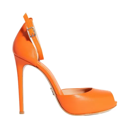 Sergio Levantesi , Petra Heeled Shoes ,Orange female, Sizes: