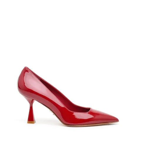 Sergio Levantesi , Red Patent Leather Decolté ,Red female, Sizes: