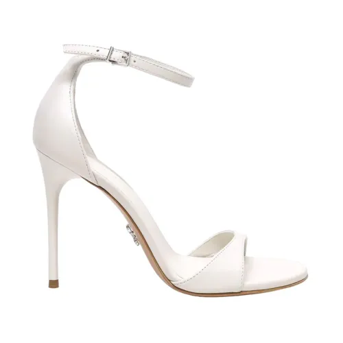 Sergio Levantesi , Timeless Elegance High Heel Sandals ,White female, Sizes: