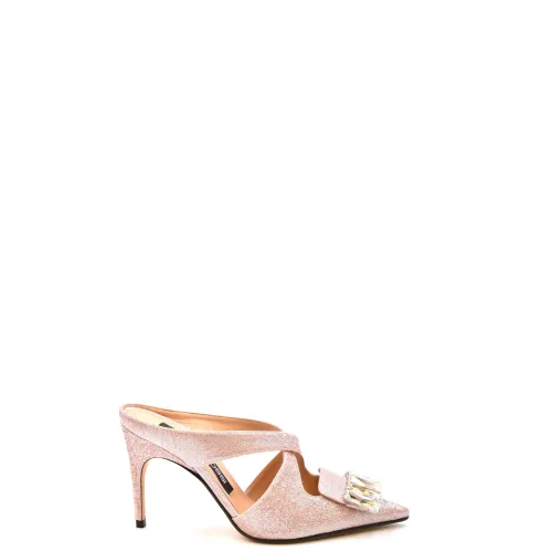 Sergio Rossi , Elevate Your Style with Pink High Heel Sandals ,Pink female, Sizes: