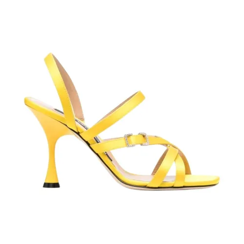 Sergio Rossi , Elevated Sandals ,Yellow female, Sizes: