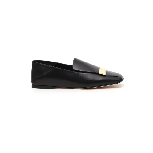 Sergio Rossi , Flat Loafers ,Black female, Sizes: