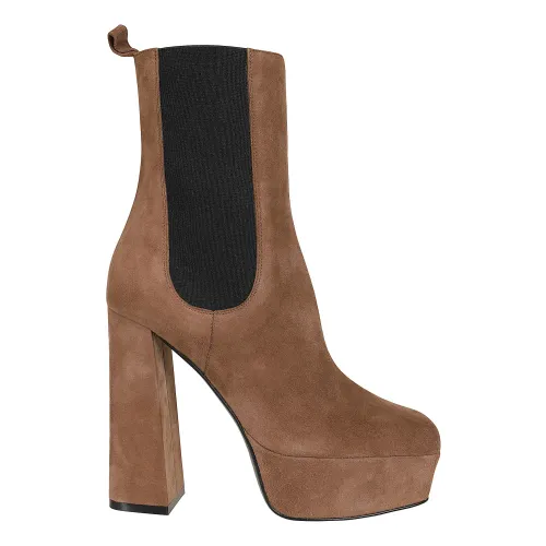 Sergio Rossi , Women's Shoes Ankle Boots Brown Aw22 ,Brown female, Sizes: