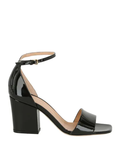 Sergio Rossi Womens Virginia Leather High Heel Sandals - Black Leather (archived)