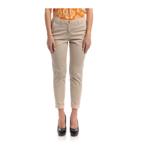 Seventy , Classic Chino Pants ,Beige female, Sizes: