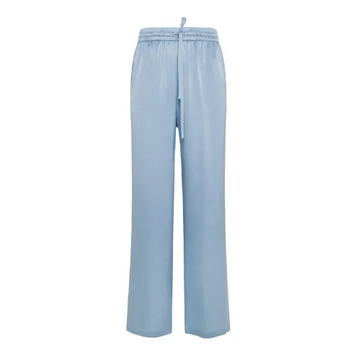 Seventy , Clear Blue Trousers ,Blue female, Sizes: