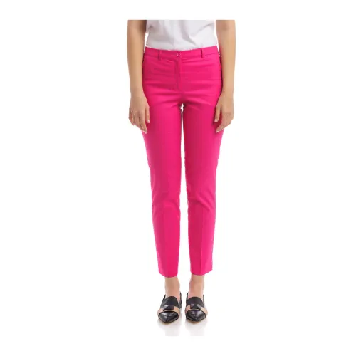 Seventy , Cropped Trousers ,Pink female, Sizes: