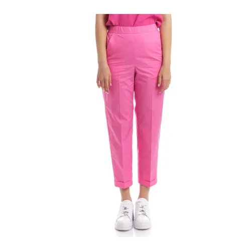 Seventy , Cropped Trousers ,Pink female, Sizes: