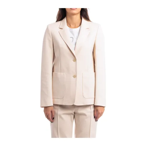 Seventy , Two-Button Jacket ,White female, Sizes: