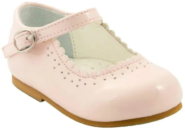Sevva Baby Infant Girls Patent Non Slip First Walking Shoes