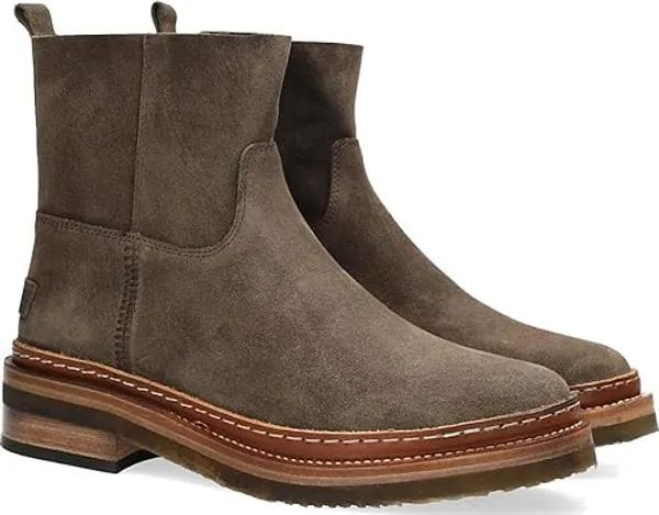 Shabbies Amsterdam Women's Shs1305 Waxed Suede Ankle Boot