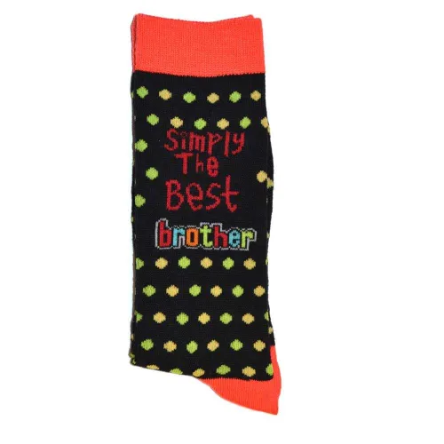 SHATCHI Simply The Best Brother Novelty Socks For Men