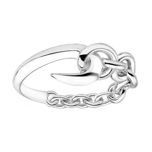 Shaun Leane Hook Sterling Silver Chain Ring - M