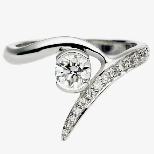 Shaun Leane Platinum Entwined 0.50ct Diamond Ring SLD117-ENG-PLAT