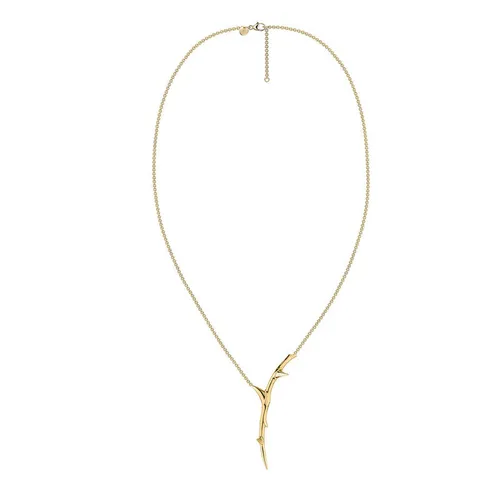 Shaun Leane Rose Thorn 18ct Yellow Gold Plated Sterling Silver Single Drop Pendant - Gold