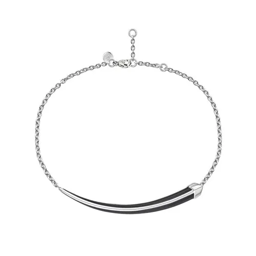 Shaun Leane Sabre Deco Sterling Silver Ceramic Chain Bracelet - M