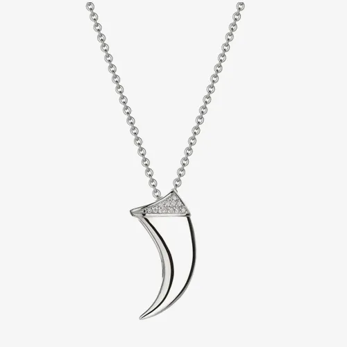 Shaun Leane Sabre Silver & Diamond Claw Necklace SA059.SSWHNOS