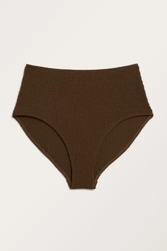 Shirred bikini briefs - Brown