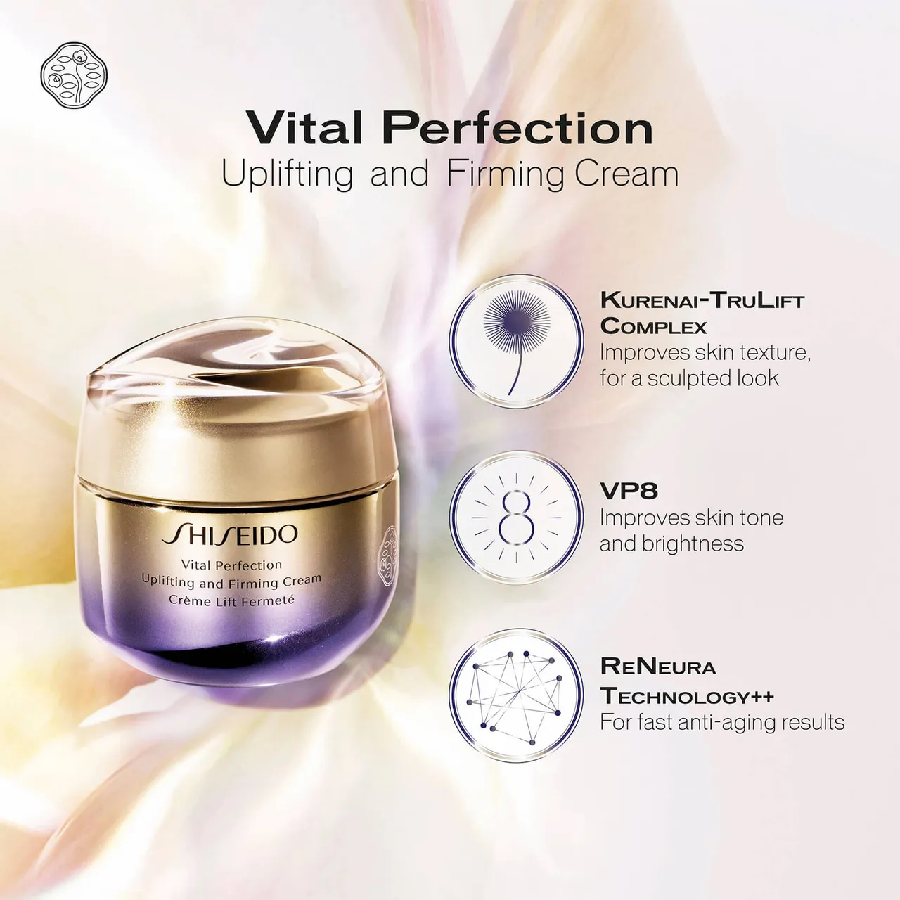 Shiseido Vital Perfection Uplifting and Firming Cream (Various Sizes) - 75ml