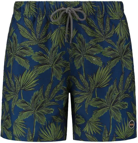 Shiwi Swimshorts Palm Print Navy Dark Blue Blue