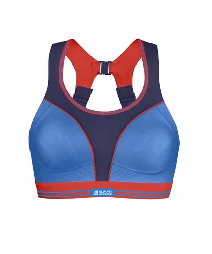 Shock Absorber Womens Ultimate Run High Impact Sports Bra - Blue Polyamide