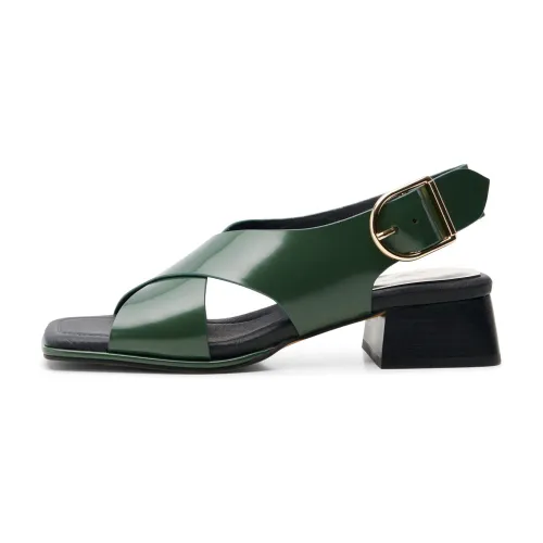 Shoe the Bear , Colette Leather Sandal - Algae ,Green female, Sizes: