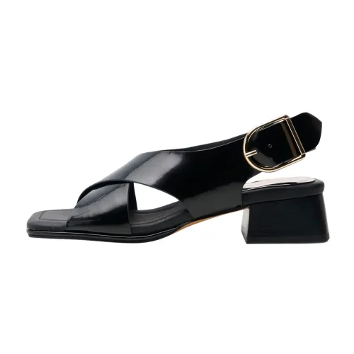 Shoe the Bear , Colette Leather Sandal - Black ,Black female, Sizes: