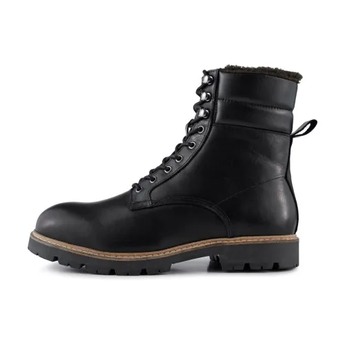 Shoe the Bear , Cube Leather Hiking Boot - Black ,Black male, Sizes: