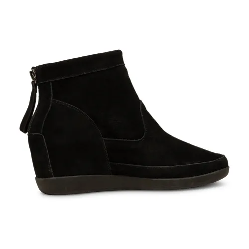 Shoe the Bear , Emmy High-Top Wedge Sneaker - Black/Black ,Black female, Sizes: